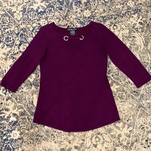 United States Sweaters plum purple maroon fuchsia longsleeve women’s top shirt S